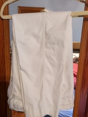 J. Crew Cream Straight-Leg Cotton Chinos